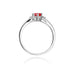 Inel Aur 14k cu Rubin 0.60 ct  si Diamante Naturale 0.0145 ct