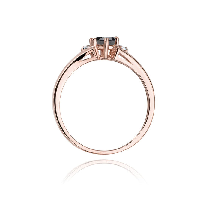 Inel Aur 14K W076 Diamant Negru 0.50ct