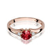 Inel Aur 14K W076 Garnet 0.60ct