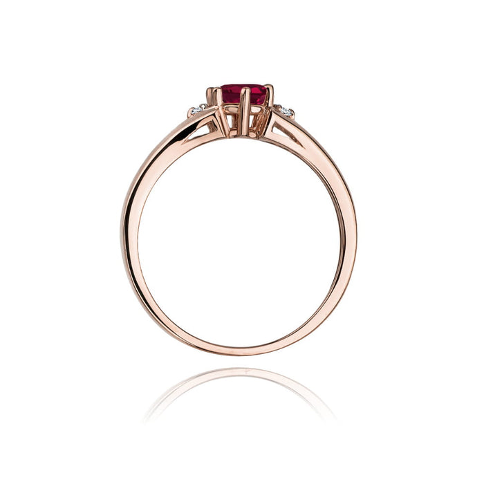 Inel Aur 14K W0076 Rodolit 0.60ct