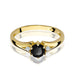 Inel Aur 14K W076 Diamant Negru 0.50ct