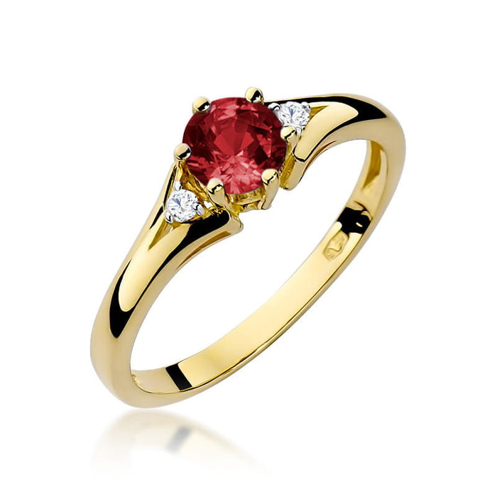 Inel Aur 14K W076 Garnet 0.60ct