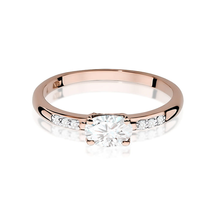 Inel Aur 14K Diamant Cultivat în Laborator 0,40ct