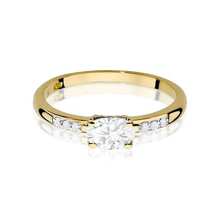 Inel Aur 14K Diamant Cultivat în Laborator 0,40ct