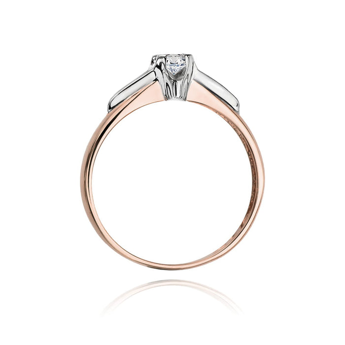 Inel Aur 14K W088 Diamant 0,15ct