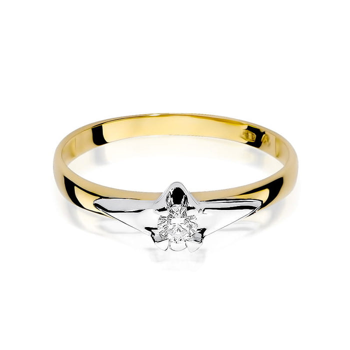 Inel Aur 14K W088 Diamant 0,15ct