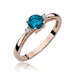 Inel Aur 14K cu Topaz London Blue 0.50 ct