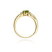 Inel Aur 14K cu Peridot 0.60 ct si Diamante 0.03 ct - Galben