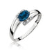 Inel Aur 14K W119 Topaz London Blue 0.50ct