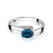 Inel Aur 14K W119 Topaz London Blue 0.50ct