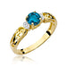 Inel Aur 14K W014 Topaz London Blue 0.50ct