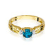 Inel Aur 14K W014 Topaz London Blue 0.50ct