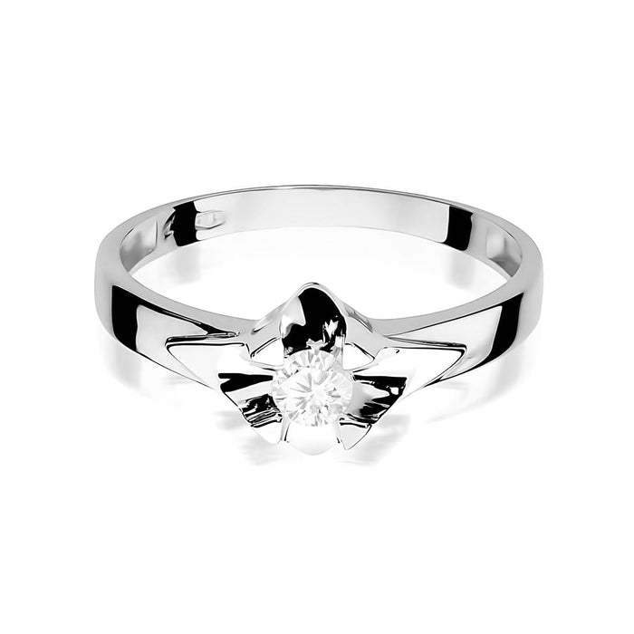 Inel Aur 14K W0155 Diamant Cultivat 0.20ct