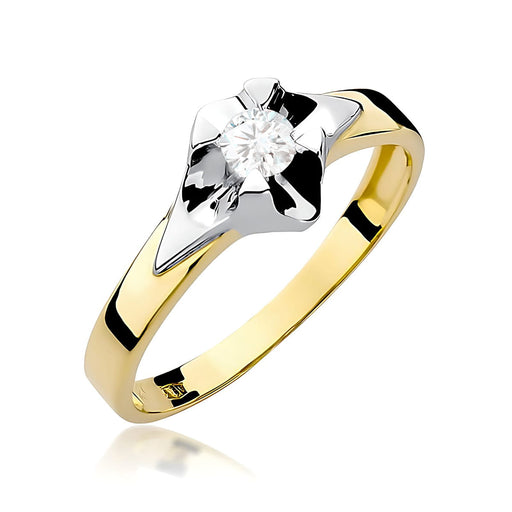 Inel Aur 14K W0155 Diamant Cultivat 0.25ct