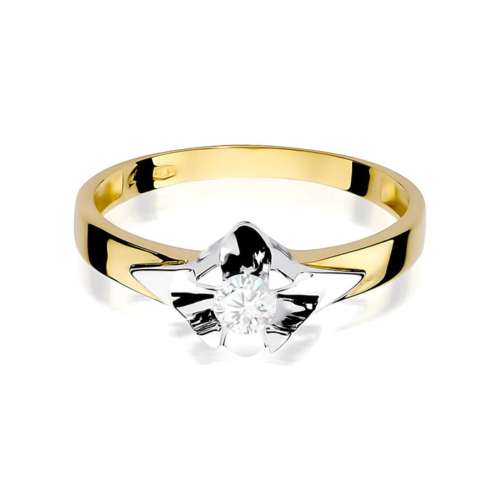Inel Aur 14K W0155 Diamant Cultivat 0.25ct
