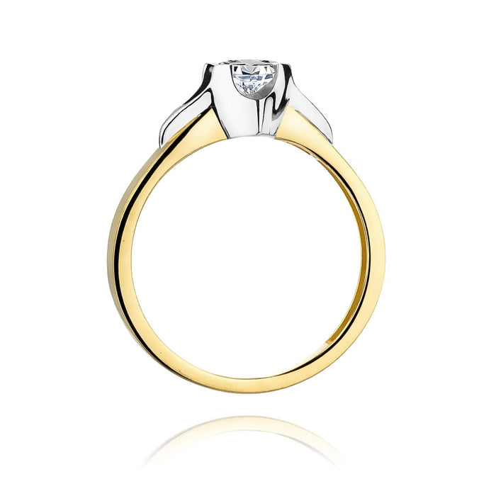 Inel Aur 14K W0155 Diamant Cultivat 0.50ct