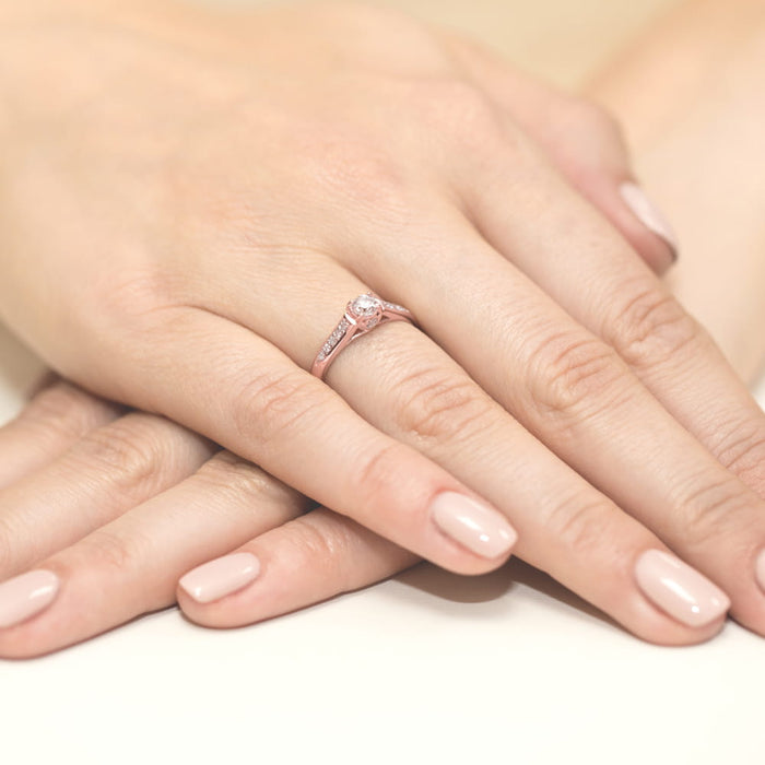 Inel Aur 14K cu Diamante Naturale 0.33 ct