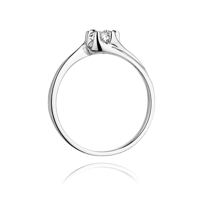 Inel Aur 14K W163 Diamant Cultivat 0.30ct