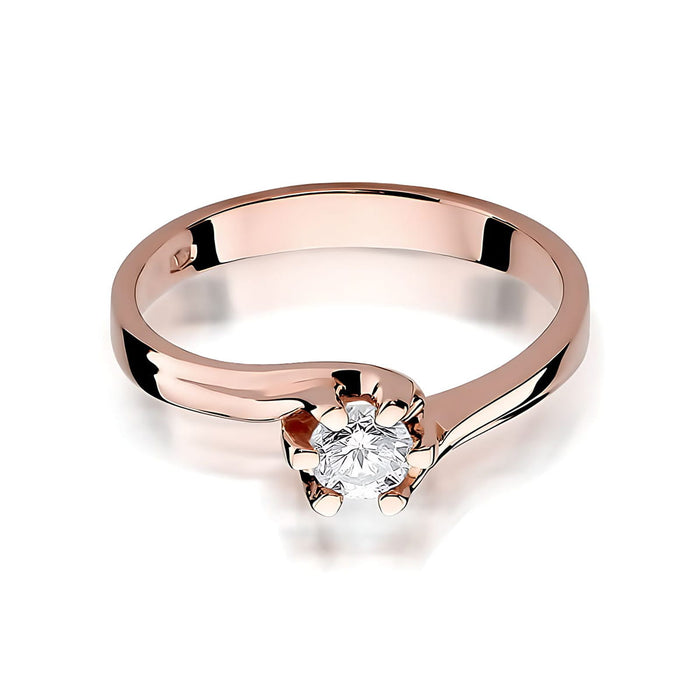 Inel Aur 14K W163 Diamant Cultivat 0.30ct