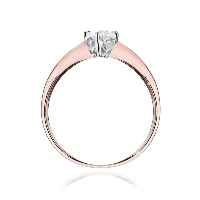 Inel Aur 14K cu Diamante de Laborator 0.15 ct