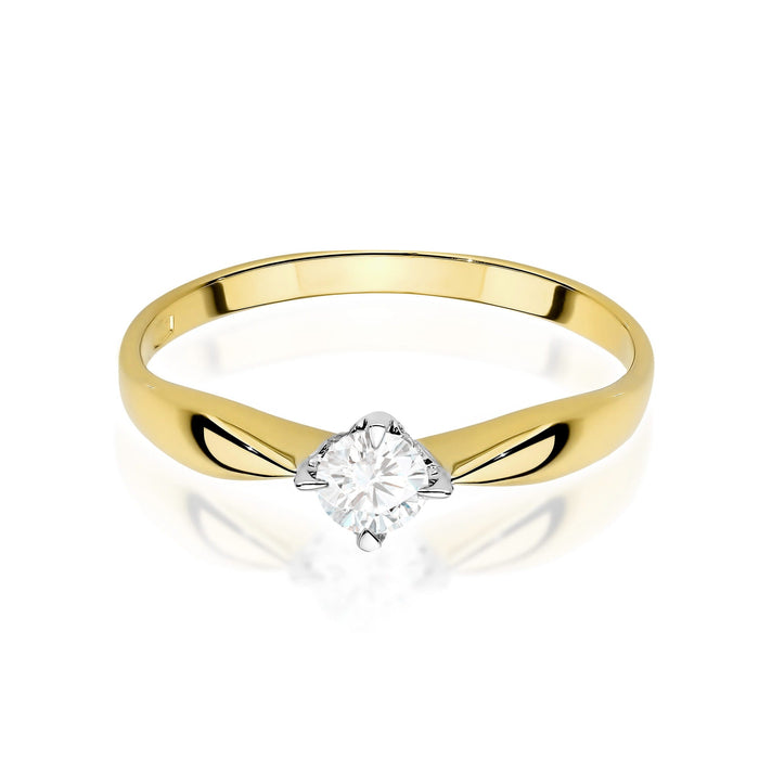 Inel Aur 14K cu Diamante de Laborator 0.15 ct