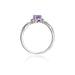 Inel Aur 14K cu Ametist 0.40 ct si Diamante Naturale 0.05 ct