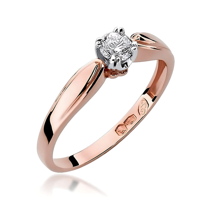 Inel Aur 14K W197 Diamant Laborator 0.25ct