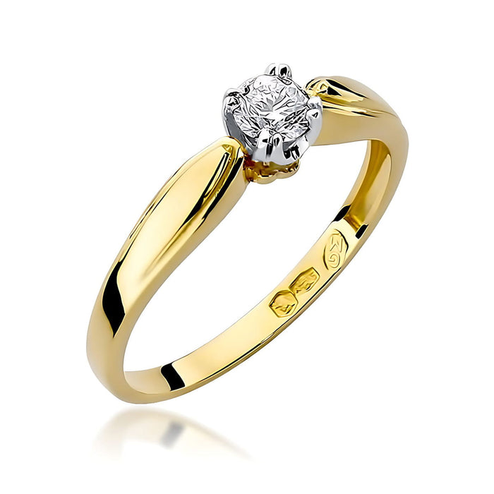 Inel Aur 14K W197 Diamant Laborator 0.25ct