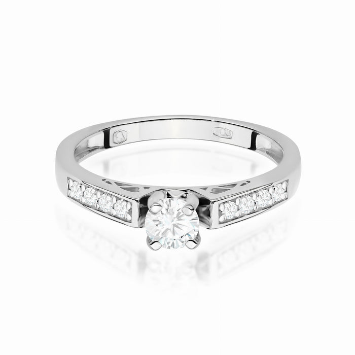 Inel Aur 14K cu Diamante de Laborator 0.42 ct