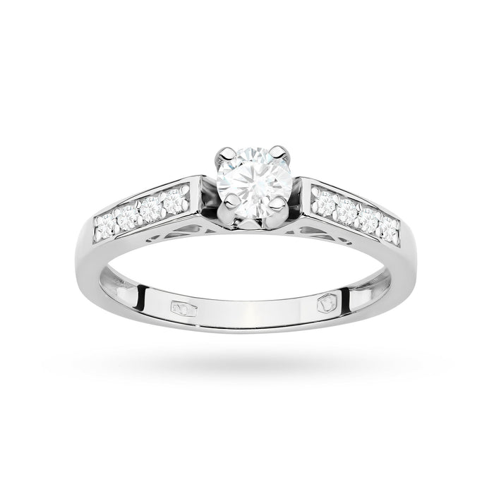 Inel Aur 14K cu Diamante de Laborator 0.42 ct