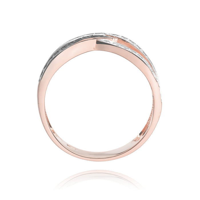 Inel Aur 14K cu Diamante Negre 0.27 ct