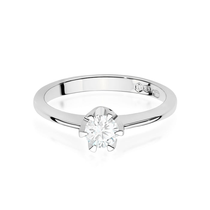 Inel Aur 14K cu Diamant de Laborator 0.50