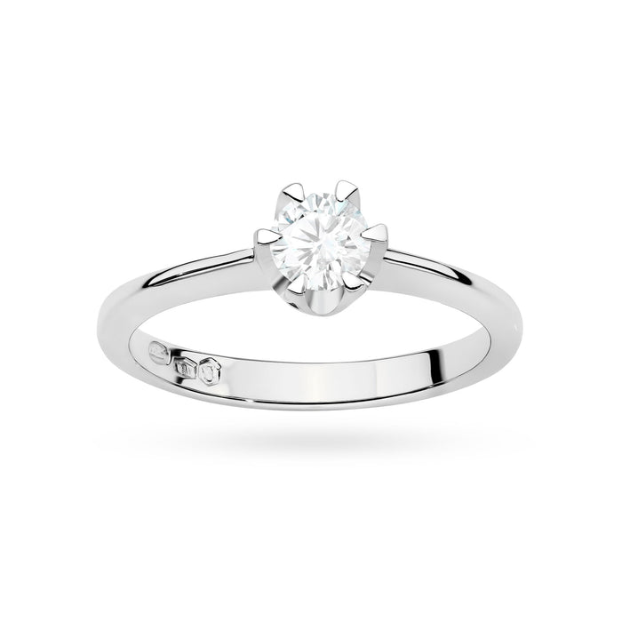 Inel Aur 14K cu Diamant de Laborator 0.50