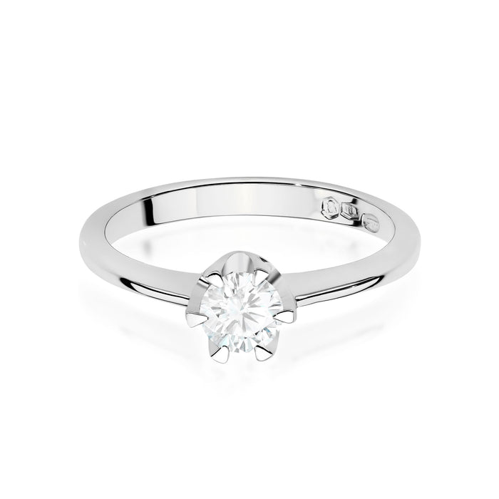 Inel Aur 14K cu Diamant de Laborator 0.70 ct - Alb