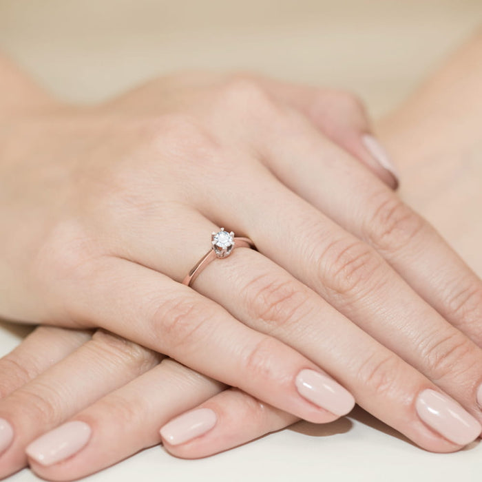 Inel Aur 14K cu Diamant Natural Natural 0.25 ct