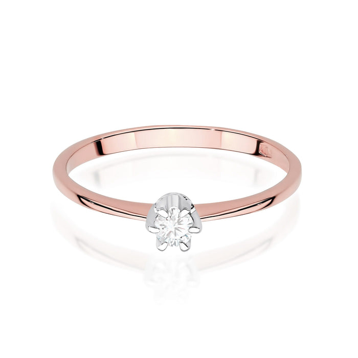 Inel Aur 14K cu Diamant de Laborator 0.10 ct