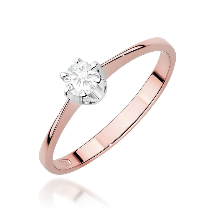 Inel Aur 14K cu Diamant de Laborator 0.20 ct