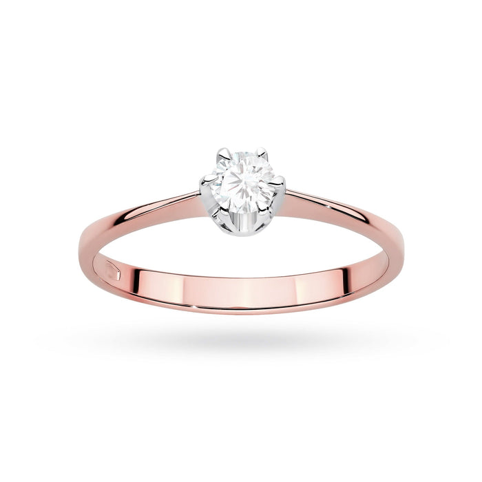 Inel Aur 14K cu Diamant de Laborator 0.20 ct