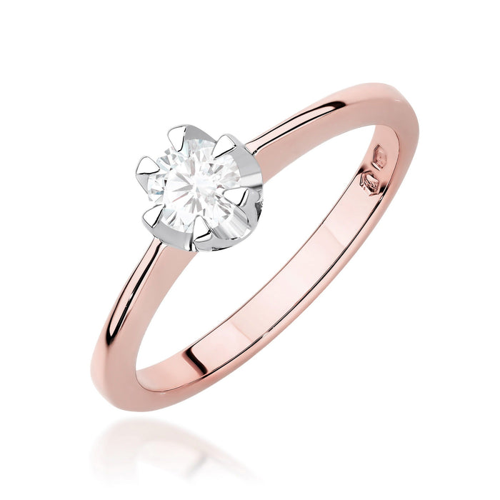 Inel Aur 14K cu Diamant de Laborator 0.40 ct