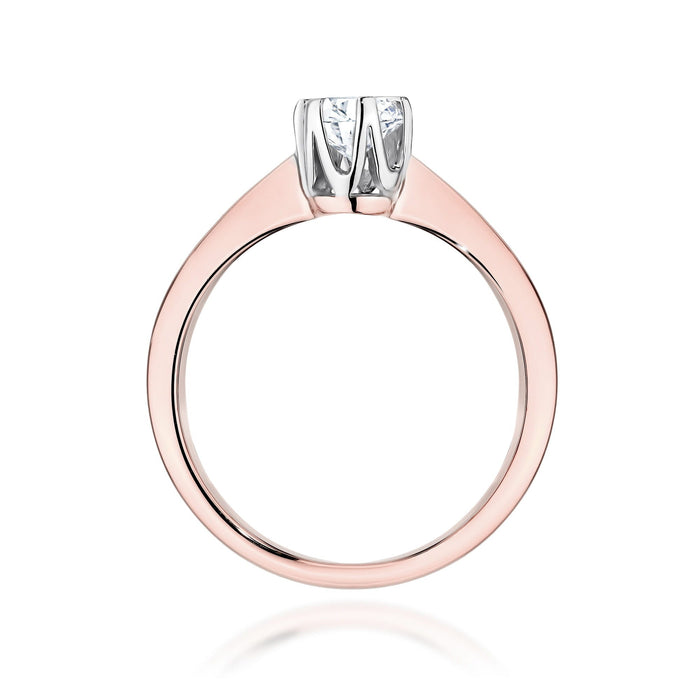 Inel Aur 14K cu Diamant de Laborator 0.40 ct