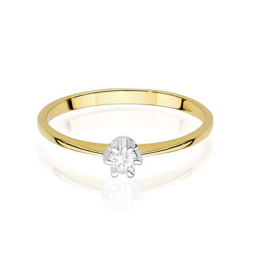 Inel Aur 14K cu Diamant de Laborator 0.10 ct