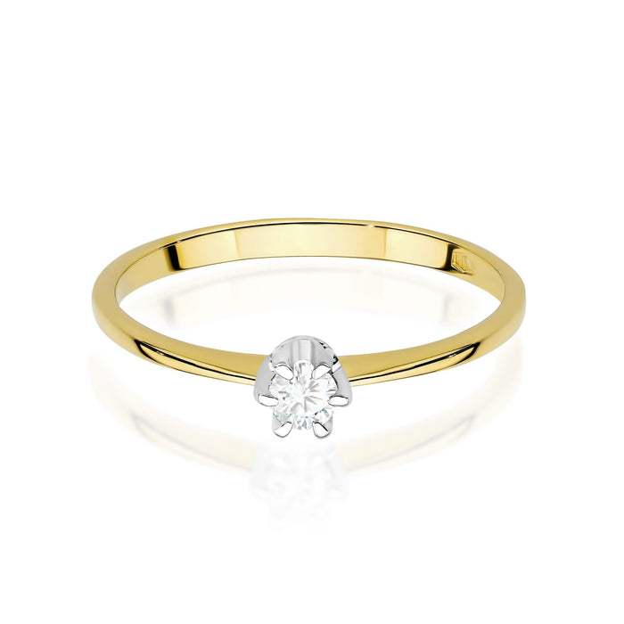 Inel Aur 14K cu Diamant de Laborator 0.10 ct