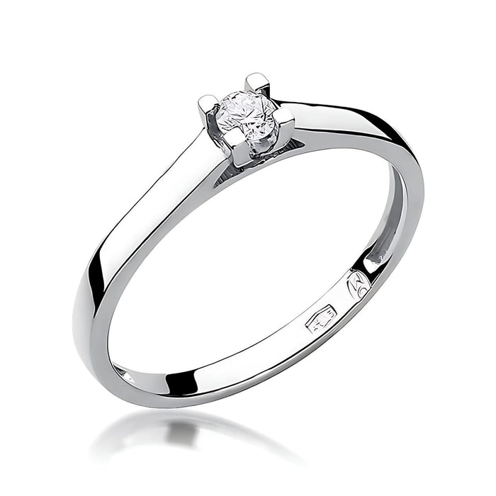 Inel Aur 14K W0221 Diamant Cultivat 0.10ct