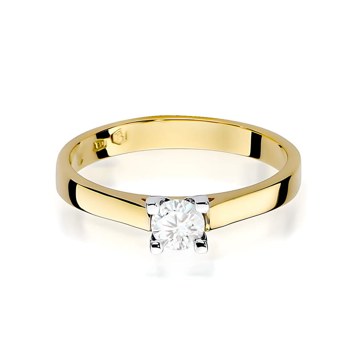 Inel Aur 14K W0221 Diamant Cultivat 0.20ct