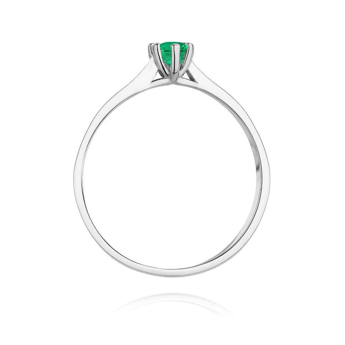 Inel Aur 14K W222 Smarald 0.15ct