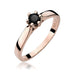Inel Aur 14K W222B Diamant Negru 0.30ct