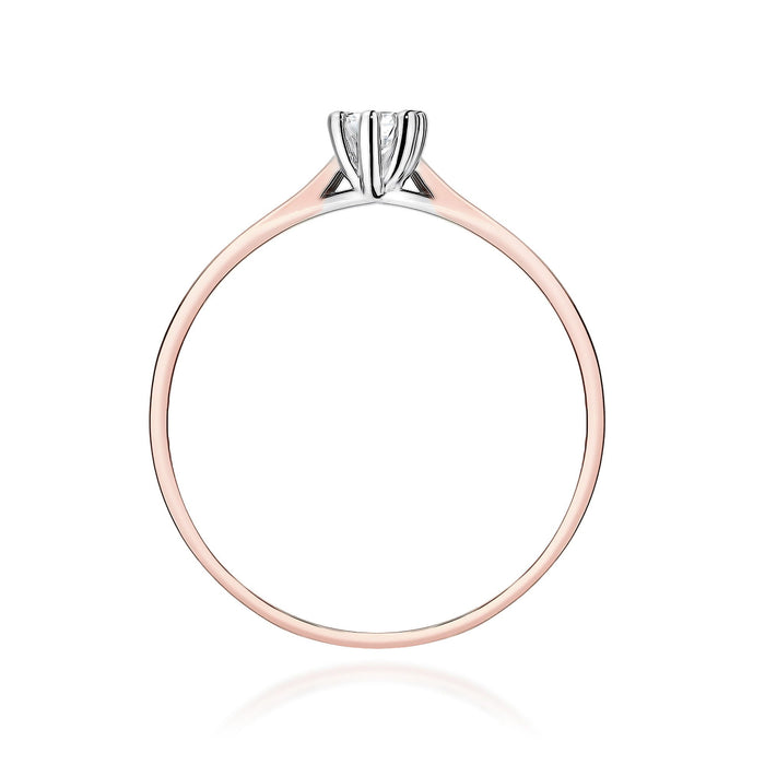 Inel Aur 14K cu Diamant de Laborator 0.20 ct