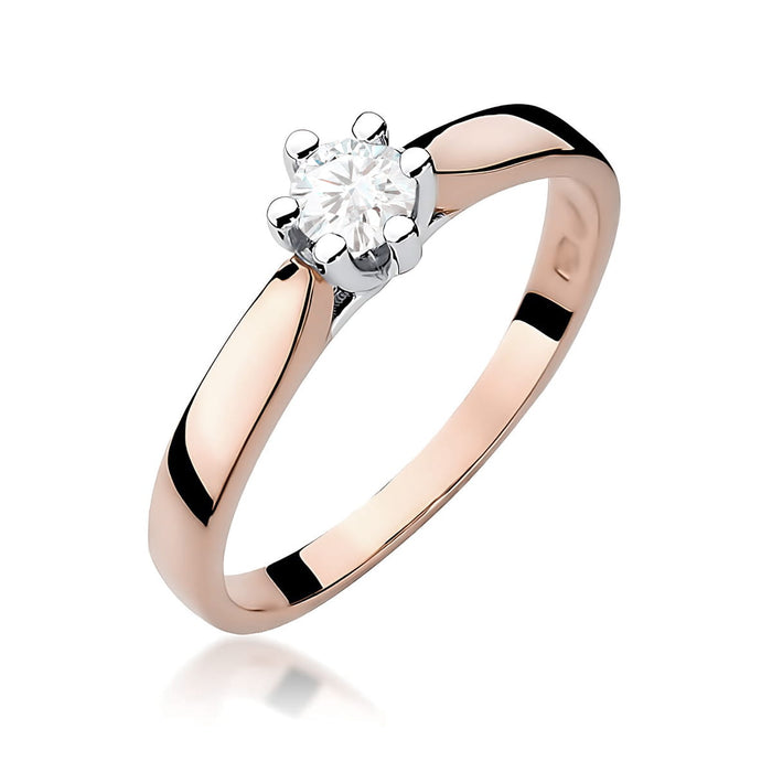 Inel Aur 14K W0222 Diamant Cultivat 0.25ct
