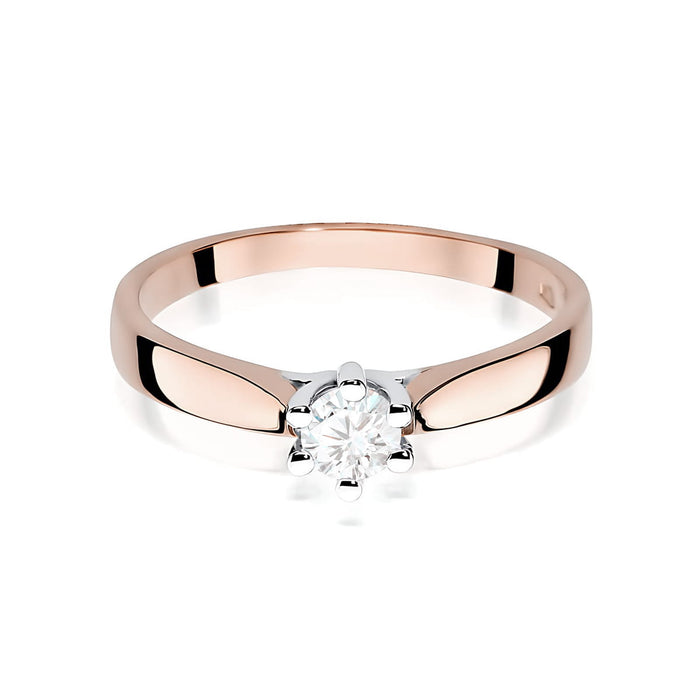 Inel Aur 14K W0222 Diamant Cultivat 0.25ct