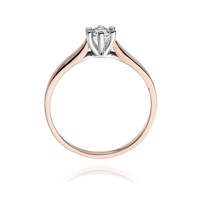 Inel Aur 14K W0222 Diamant Cultivat 0.25ct